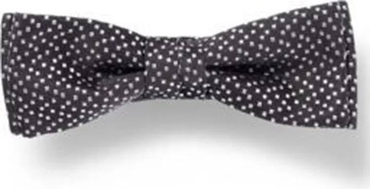 Italian-made bow tie in silk jacquard