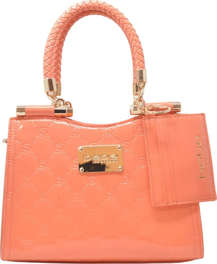 bebe Dana Monogram Top Handle Crossbody Bag