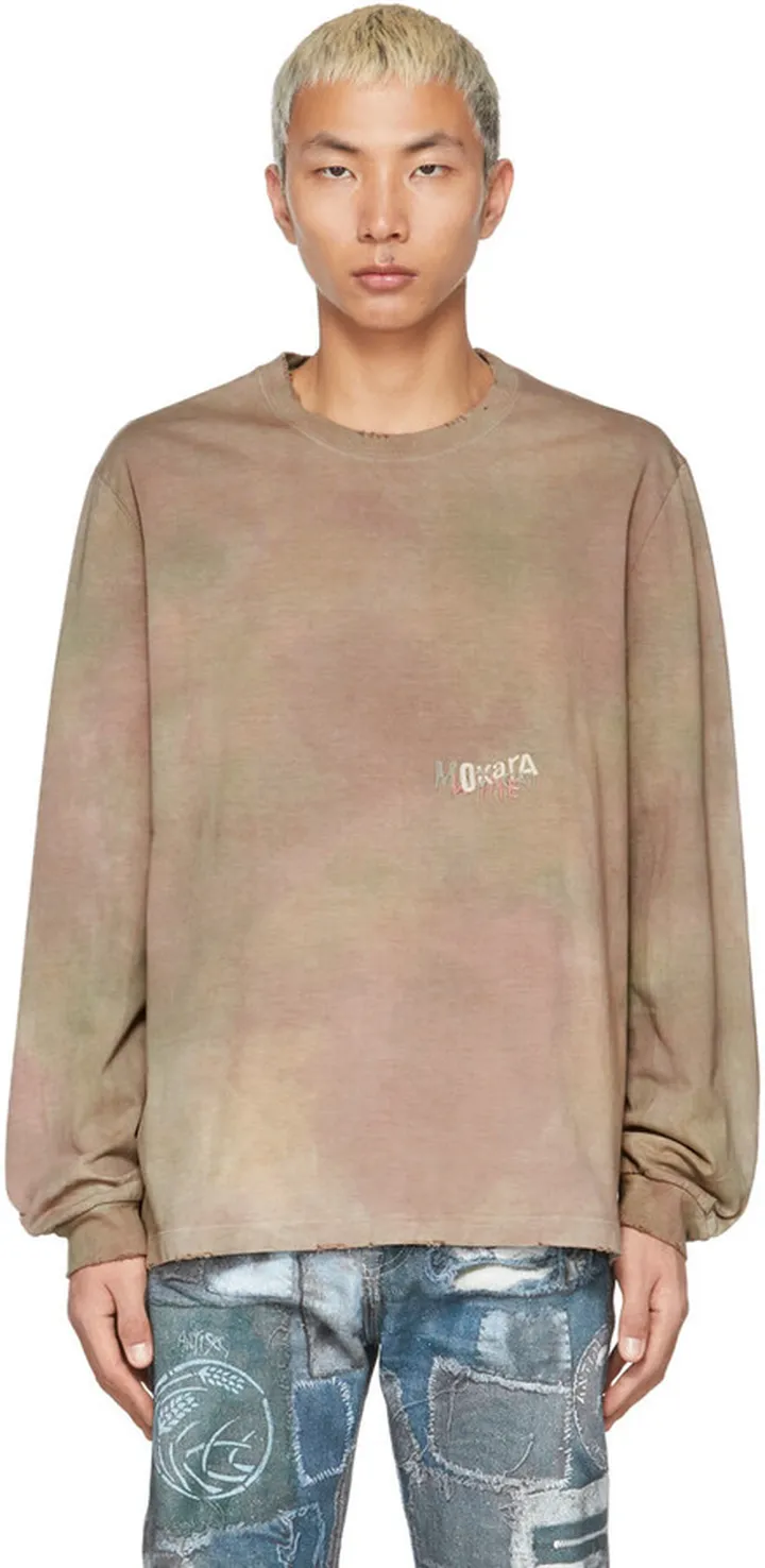 Doublet Green Vegetable Dyed Long Sleeve T-Shirt