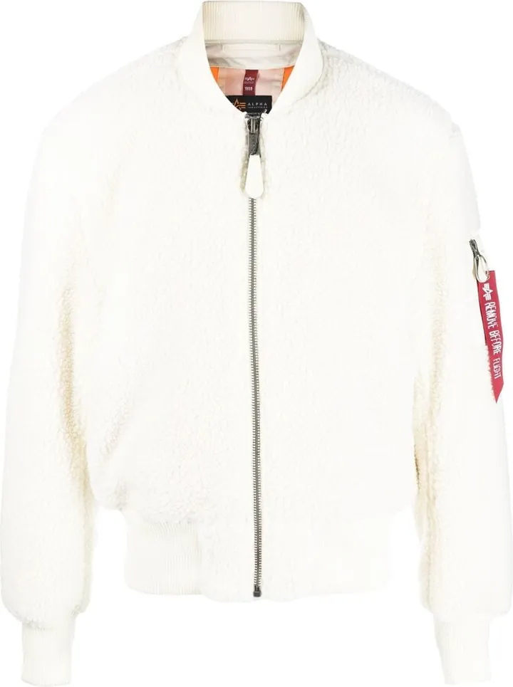 Faux-Shearling Bomber-Jacket