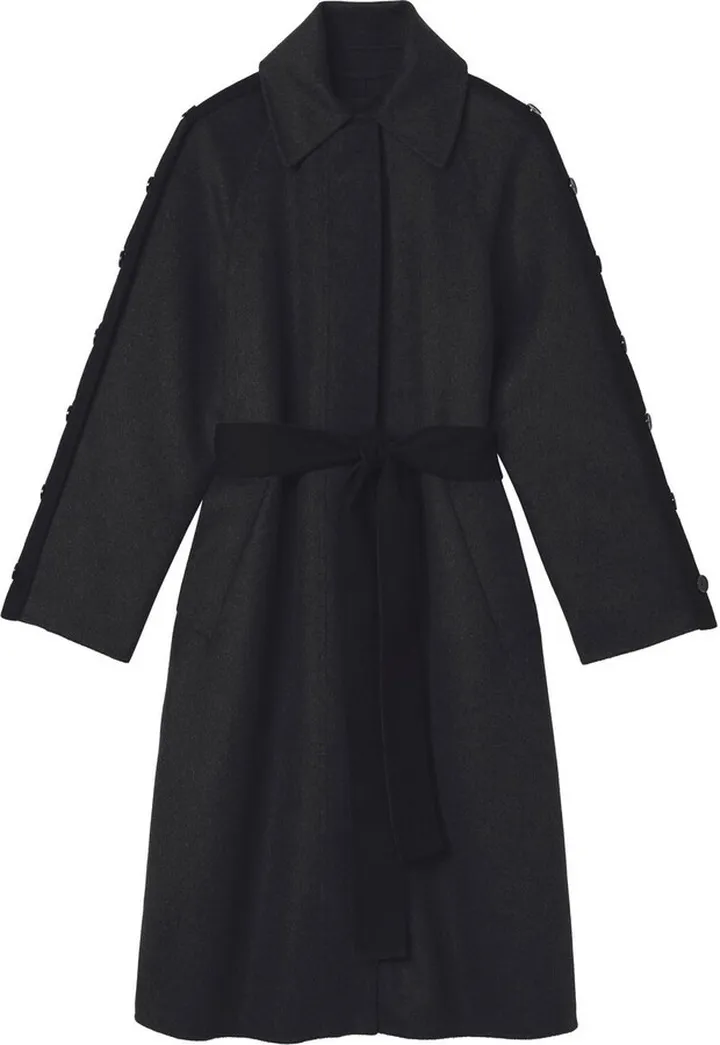 Belted Double-Faced Wool Coat