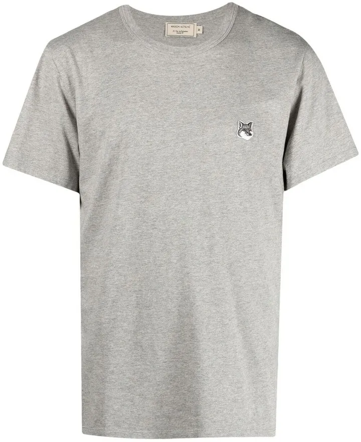 Fox-appliqué crewneck T-shirt