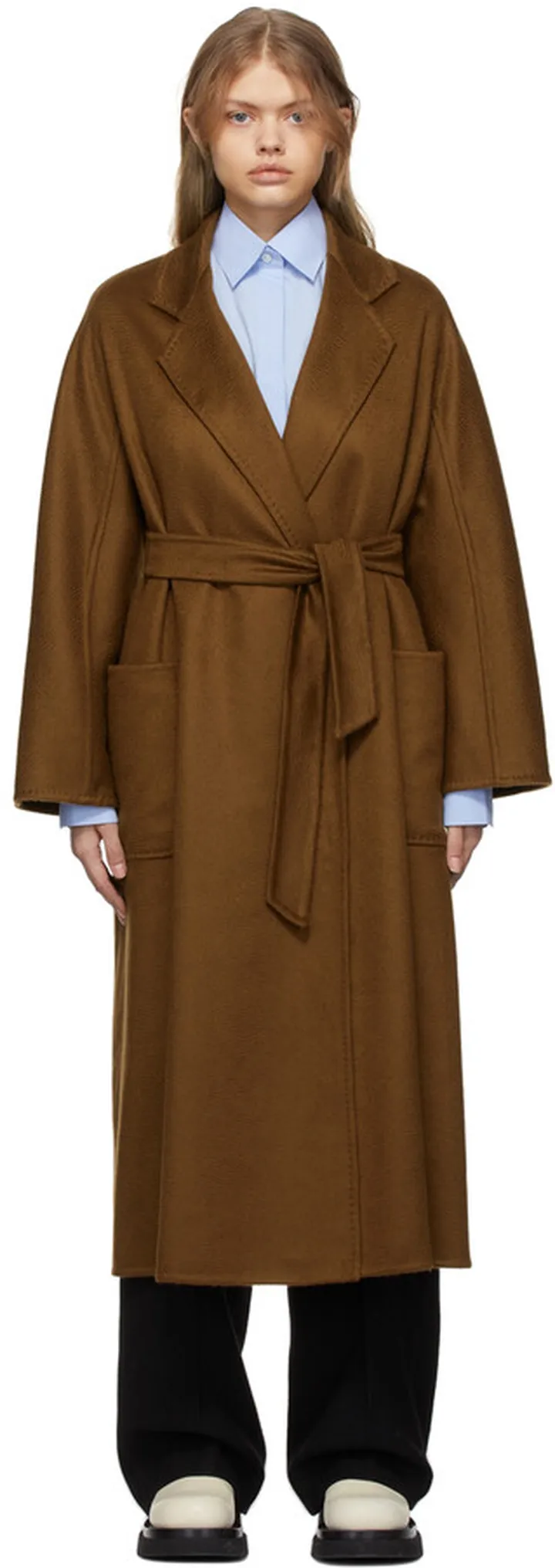 Max Mara Brown Cashmere Ludmilla Icon Coat