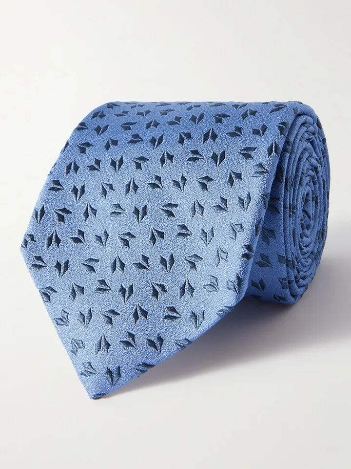 Geo 9cm Silk-Jacquard Tie