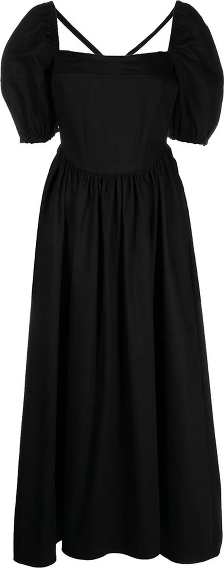 Backless Corset Midi Dress