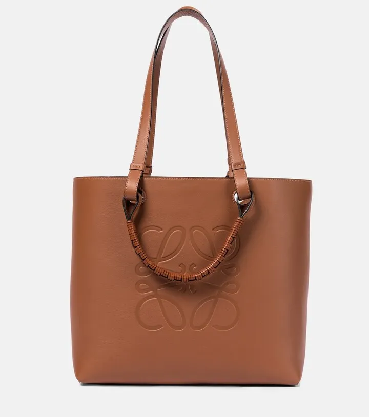 Anagram leather tote