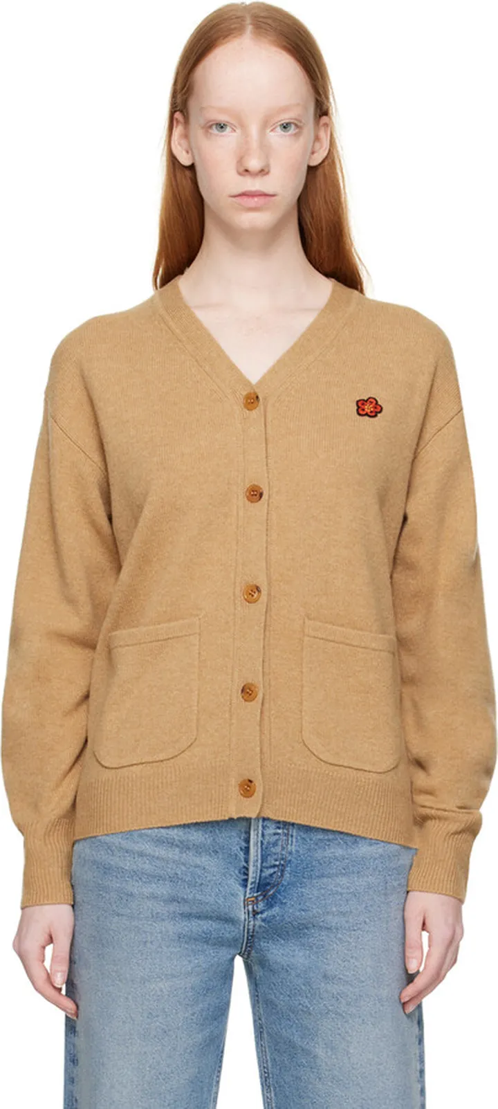 Kenzo Beige Paris Cardigan