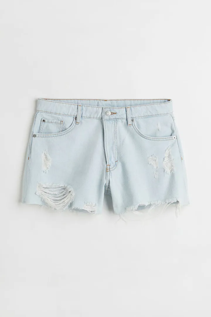90's Boyfriend Low Denim Shorts