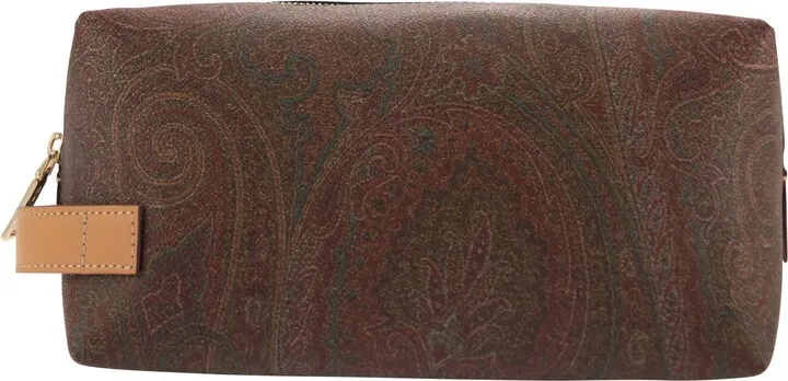 Paisley Jacquard Fabric Clutch Bag