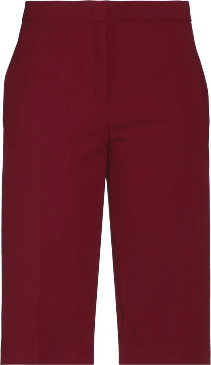 Cropped Pants Burgundy