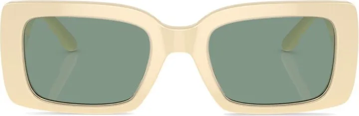 Logo-Plaque Rectangle-Frame Sunglasses