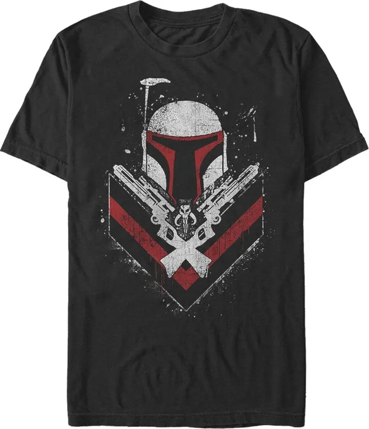 Men's Star Wars Boba Fett No Threats Only Promises T-Shirt - Navy Blue - X Large