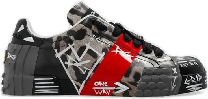 Dolce & Gabbana Printed Portofino Sneakers