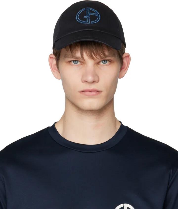 Giorgio Armani Navy Logo Cap