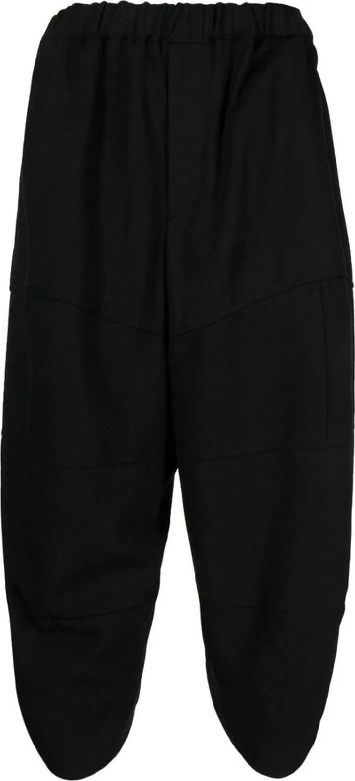 Drop-Crotch Cropped Trousers