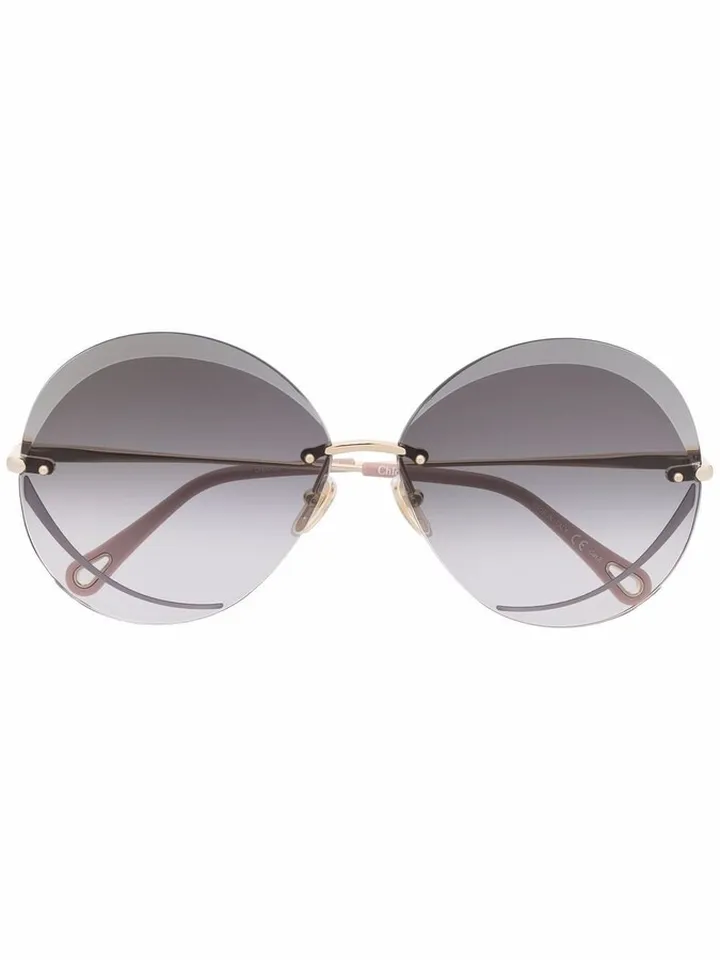 Tayla round oversized sunglasses
