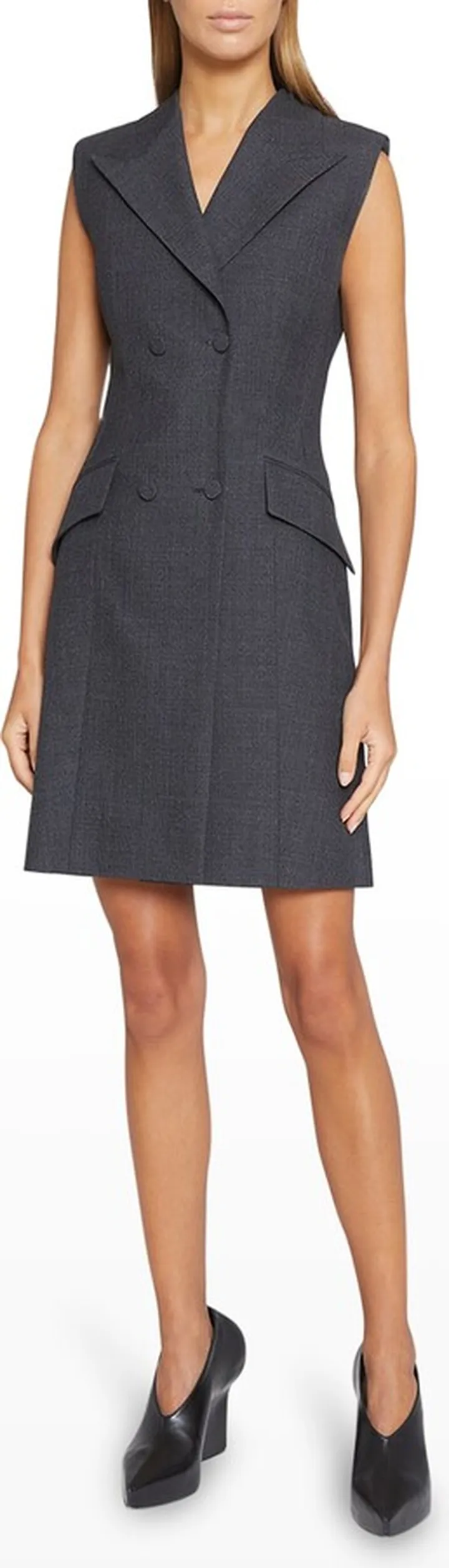 Sleeveless Blazer Dress