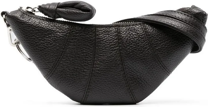 Croissant leather mini bag