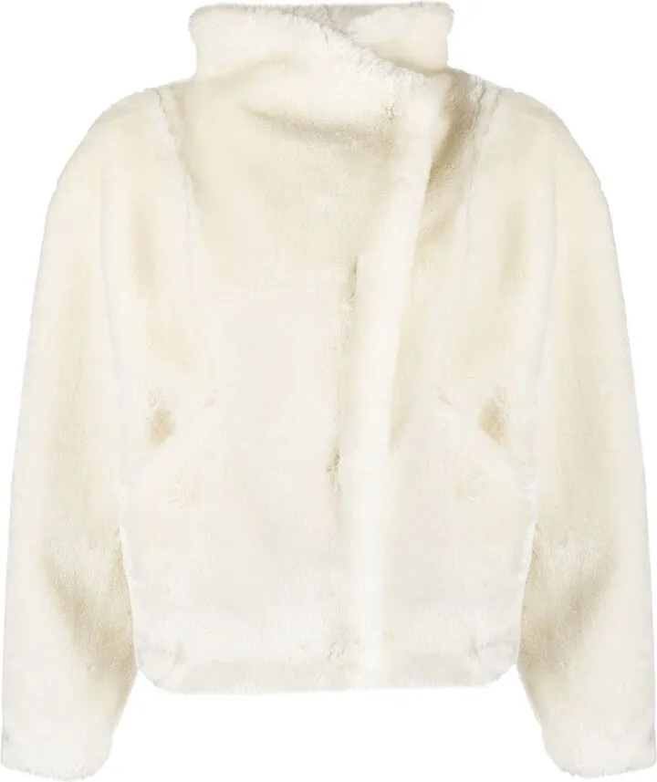 Cropped Faux-Fur Jacket