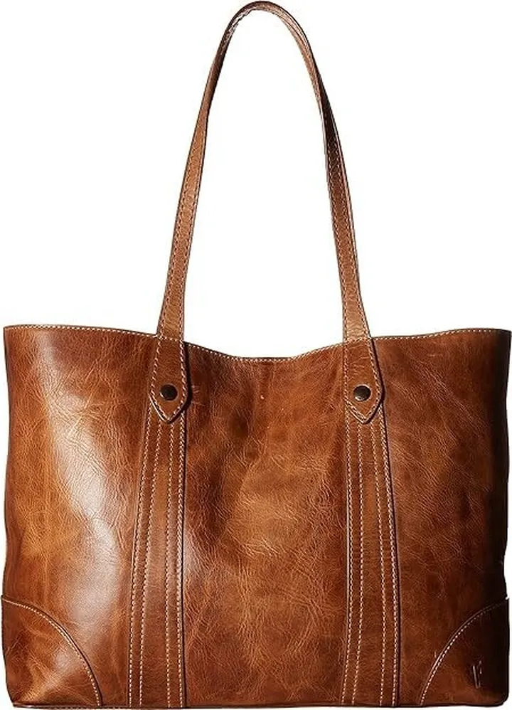 Frye Melissa Shopper (Beige Antique Pull Up) Hobo Handbags