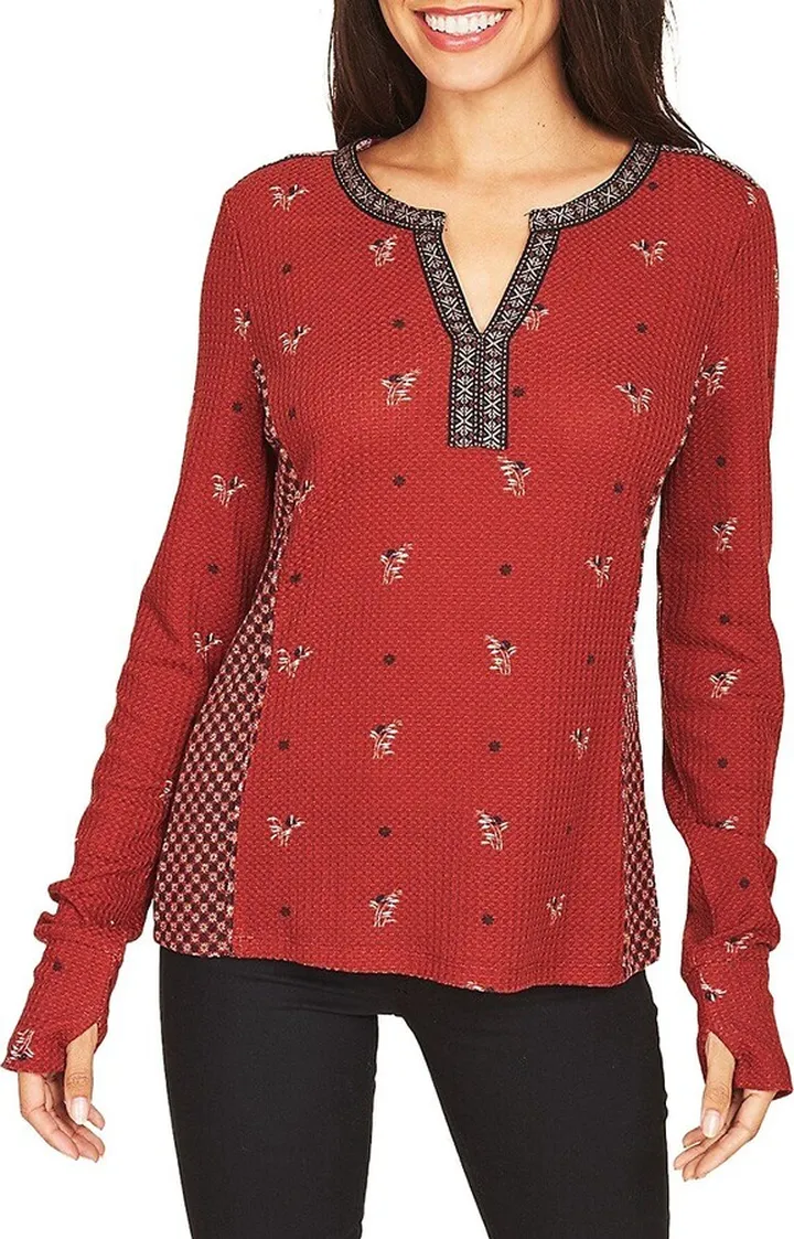 Floral Print Tunic Top