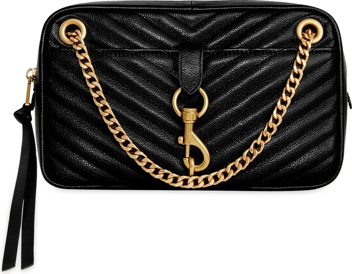 Edie Quilted Convertible Leather Shoulder Bag