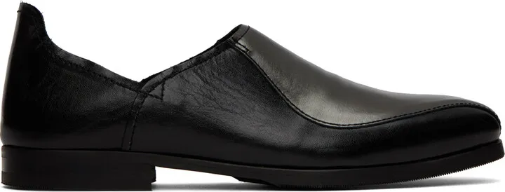 Our Legacy Black & Silver Cab Slippers