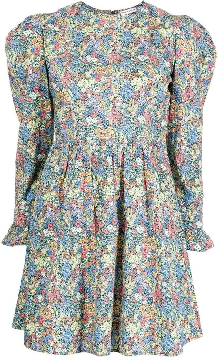 Floral-Print Mini Dress