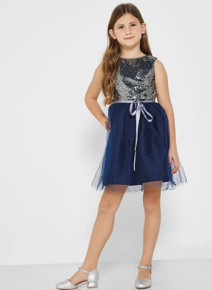 Sequin Embellished Partywear Dress