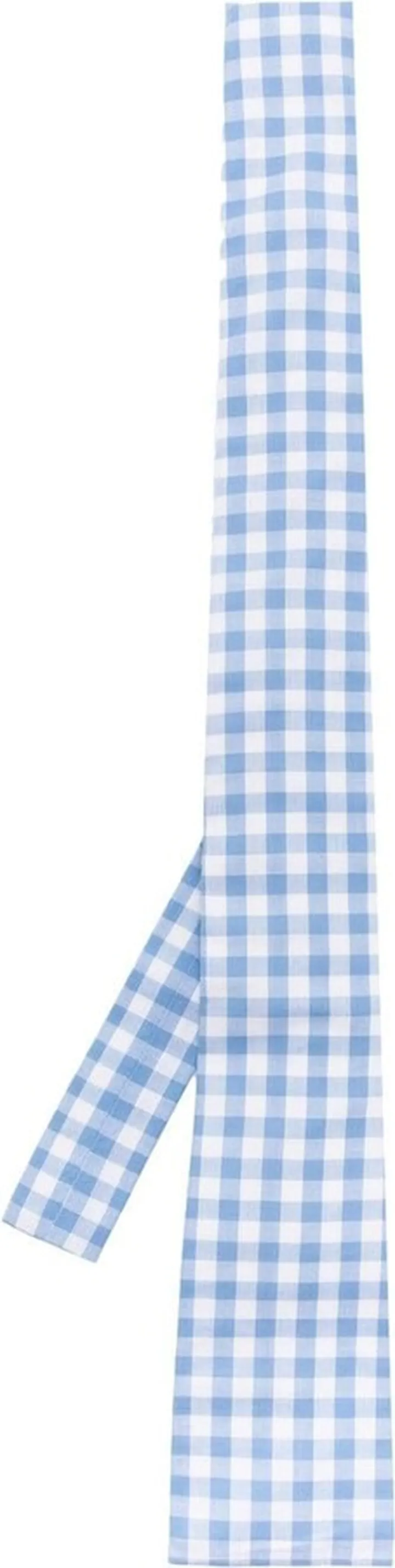 Vichy-pattern cotton tie