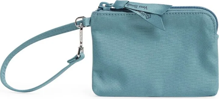 Vera Bradley Women's Recycled Cotton Clip & Zip Mini Pouch Reef Water Blue