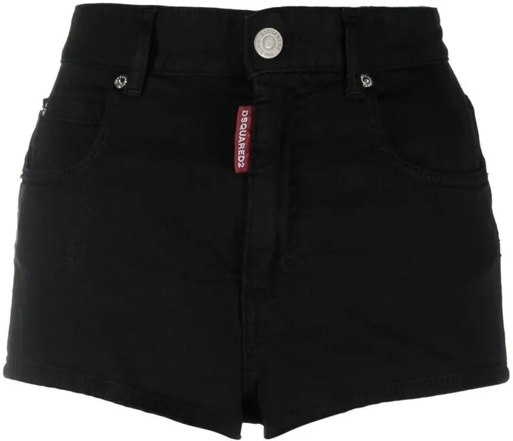 High-Waist Denim Shorts