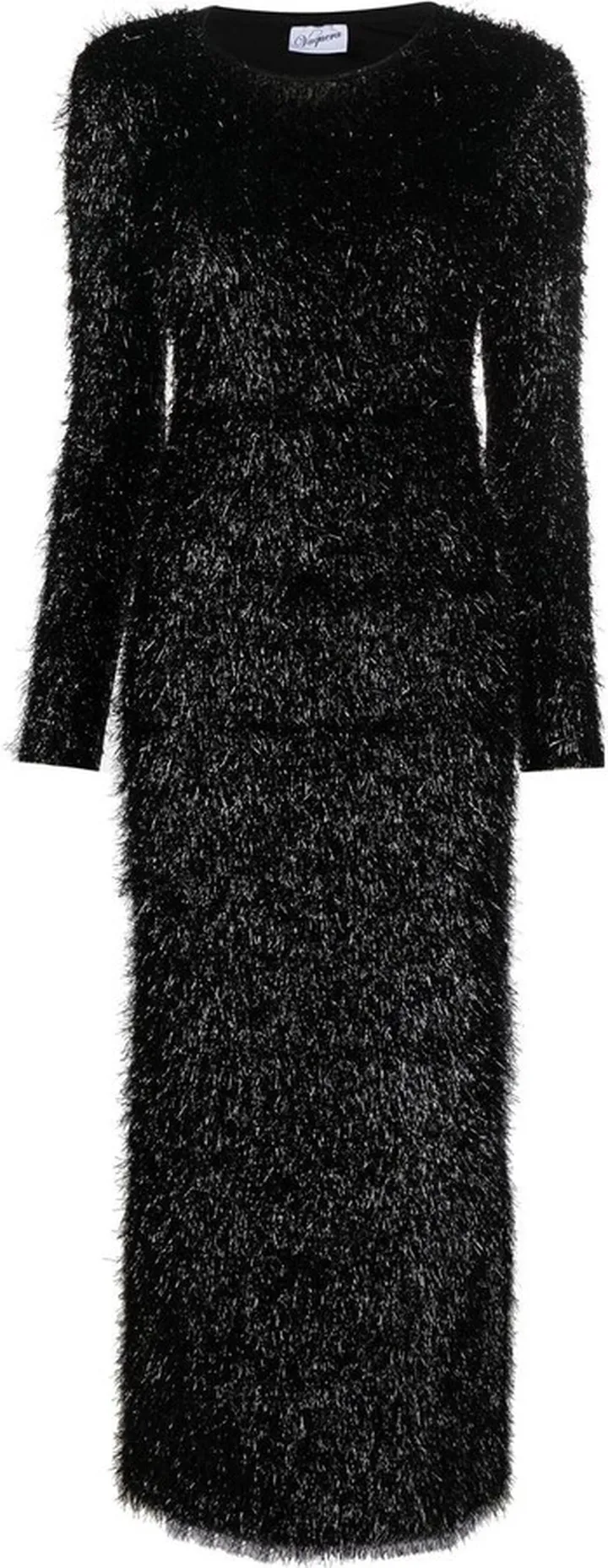 Long-Sleeve Pile-Knit Dress