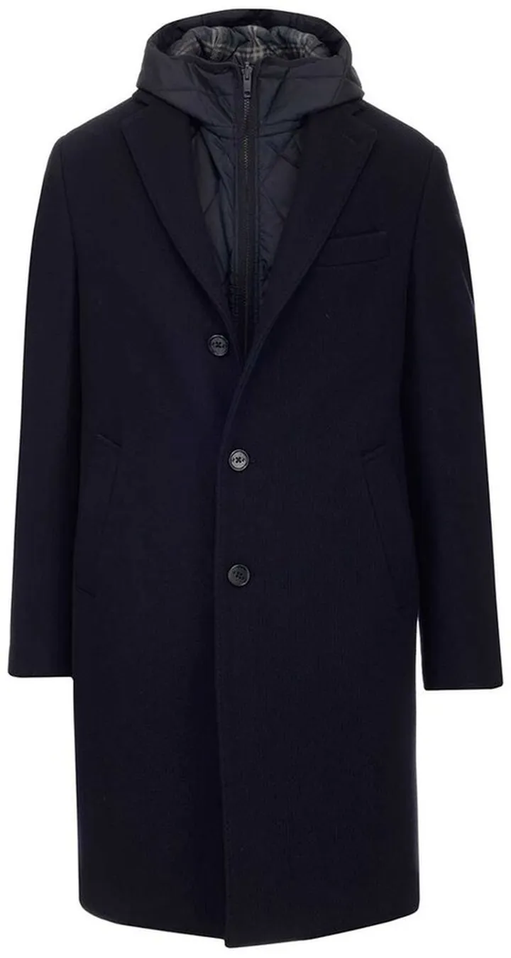 Fay Layered Hooded Coat