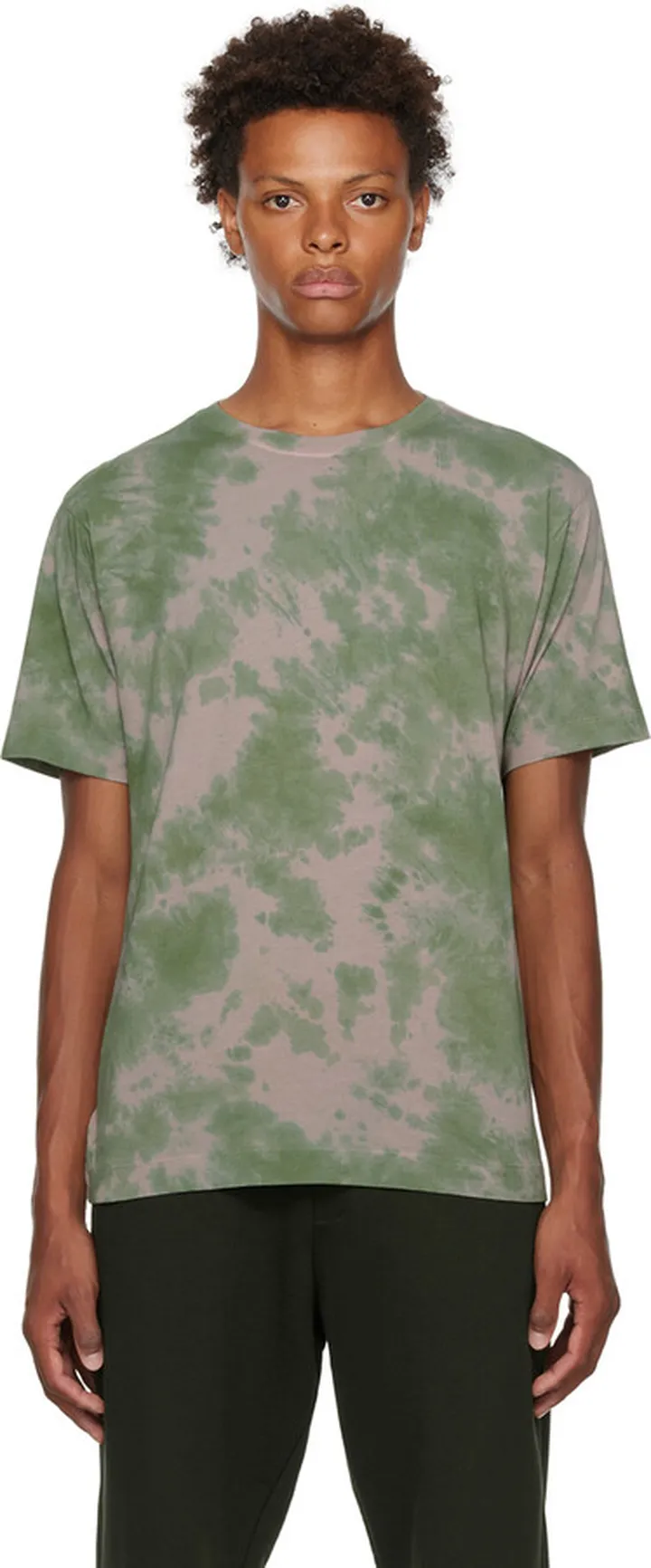 Dries Van Noten Khaki Tie-Dye T-Shirt