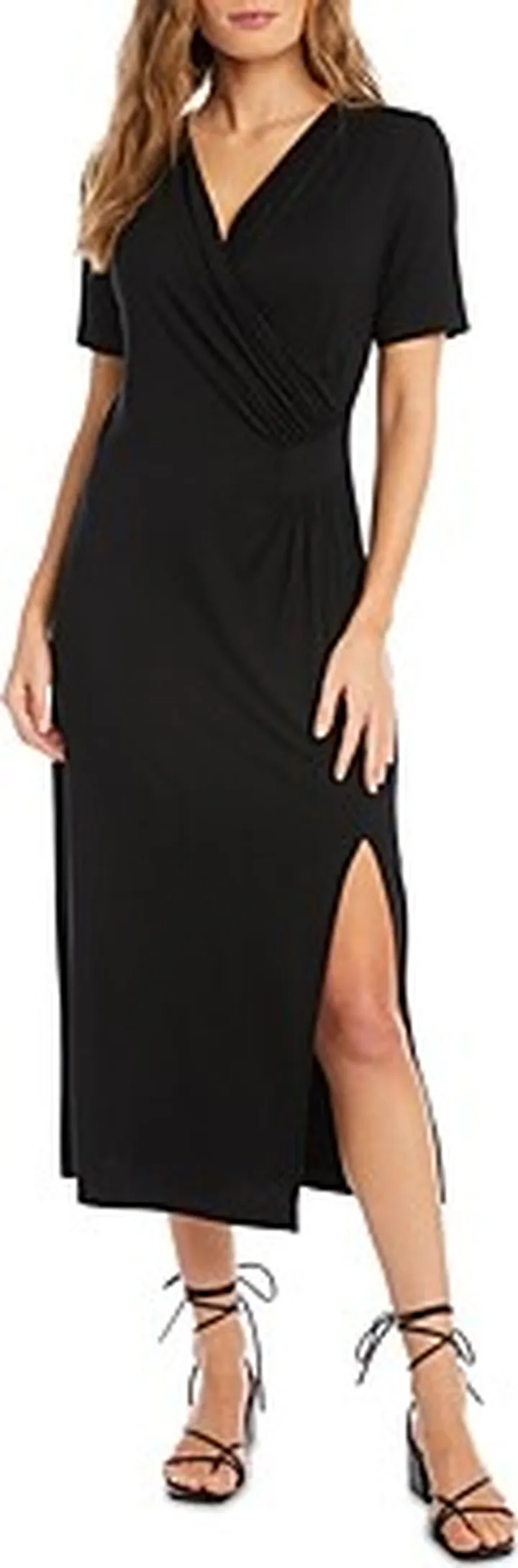 Karen Kane Faux Wrap Midi Dress