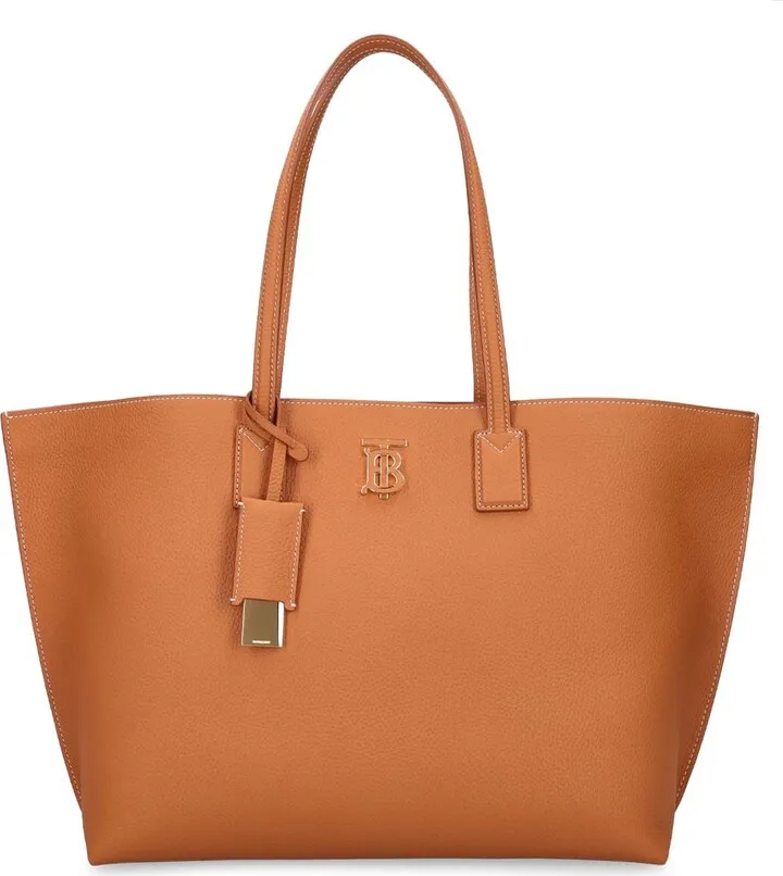 Medium soft leather tote bag