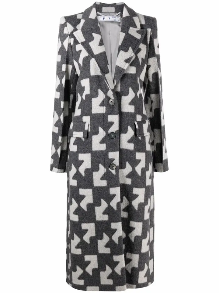 Geometric Pattern Overcoat
