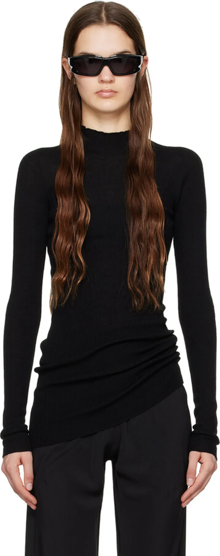 Rick Owens Black Lupetto Turtleneck