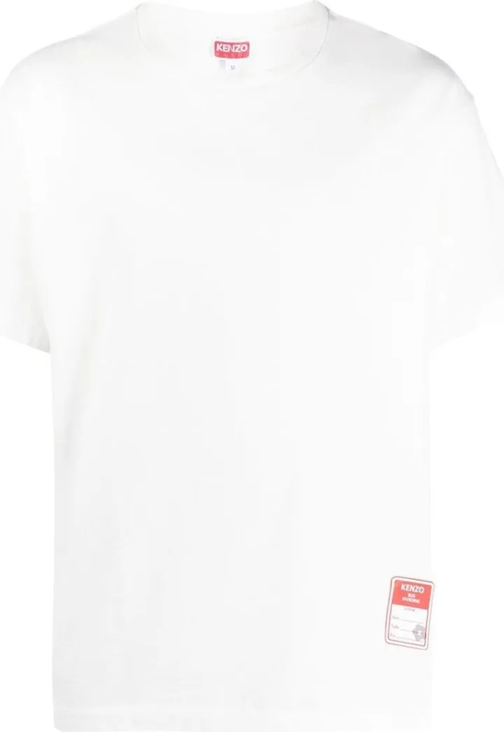 logo-patch cotton T-shirt