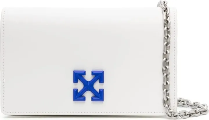 OFF-WHITE- Jitney 0.5 Leather Shoulder Bag