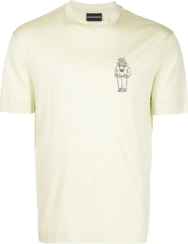 graphic-print detail T-shirt