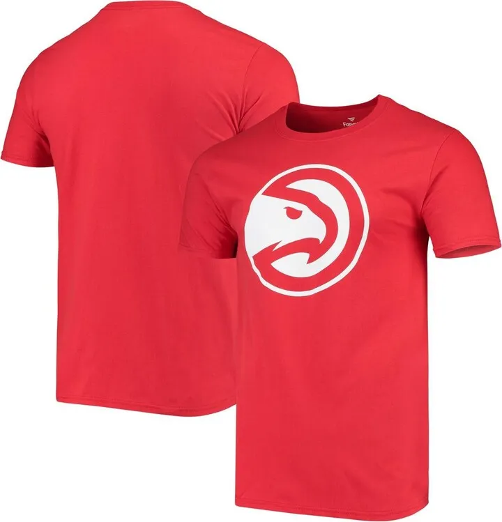 Men's Fanatics Branded Red Atlanta Hawks Primary Team Logo T-shirt
