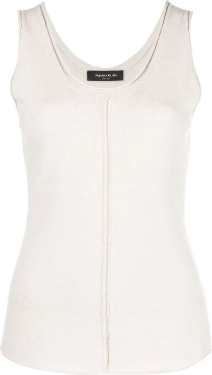 Sleeveless Cashmere Top