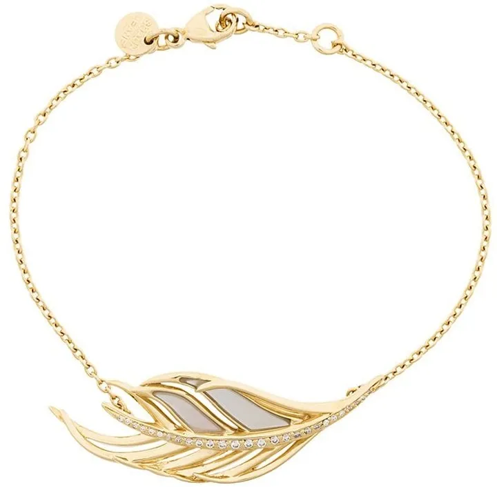 White Feather 18kt gold diamond bracelet