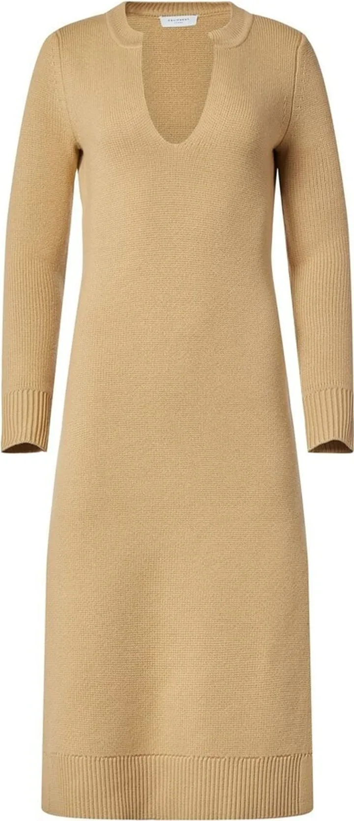 Wool-Knit Midi-Dress