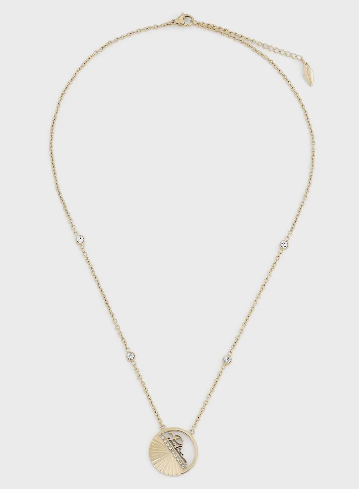 Stainless Steel Necklace With Crystals