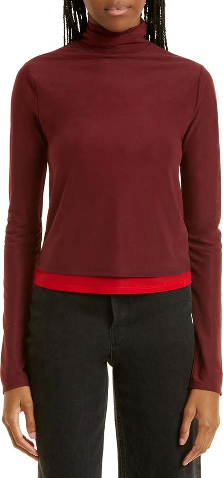 Zira Layer Knit Turtleneck Top