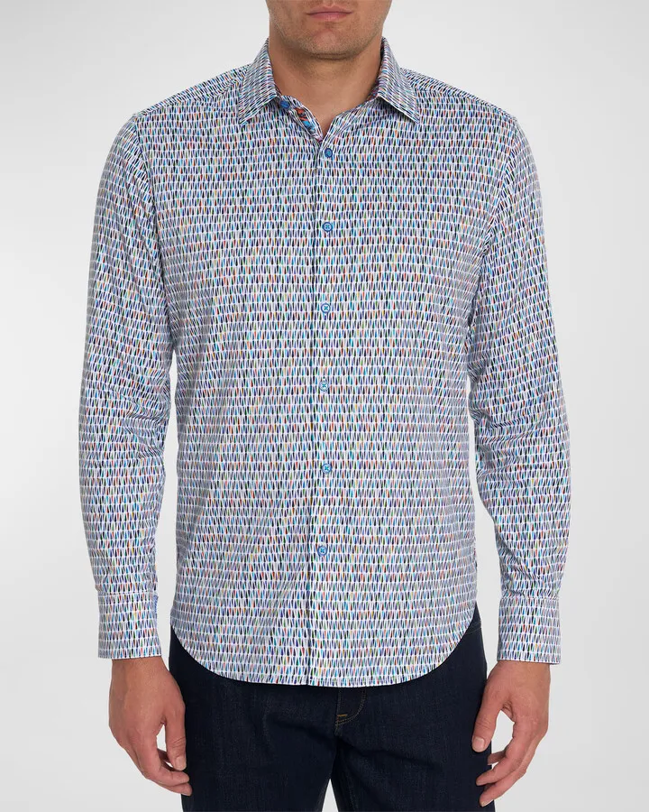 Men's Boo Yah Cotton-Stretch Sport Shirt