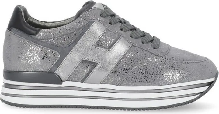 Hogan H222 Metallic Platform Sneakers